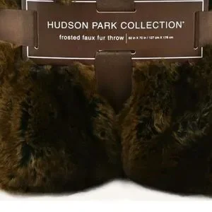 Hudson Park Collection Faux Fur Throw